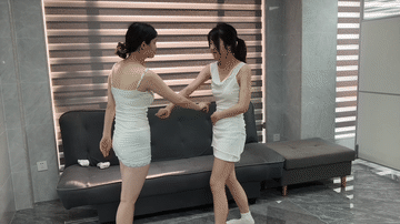 图片[4]-【呀哈哈撒比】一月tk和点穴-双女白袜tk挠痒加点穴定身-触乐TKee