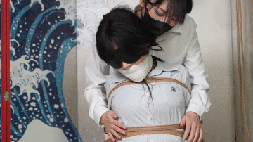 图片[3]-【象人工作室】小0+嗷嗷双人黑白制服TK+捆绑调教-触乐TKee
